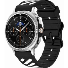 MMP Shop Samsung Galaxy Watch 8 40MM / 44MM / 46MM Classic Uyumlu Çift Renkli Silikon Spor Kordon