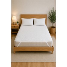 Elovias Sıvı Geçirmez Yatak Koruyucu Set | 1 Adet 4 Köşe Lastikli Yatak Alezi + 2 Adet Yastık Alezi | Nefes Alan Mikrofiber Koruma Seti