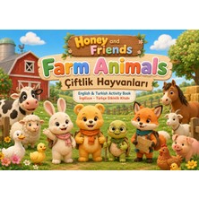 Papelia Honey And Friends Farm Animals – Ingilizce Türkçe Çiftlik Hayvanları Etkinlik Kitabı