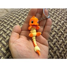 swordslife Charmander Hinged Articulated Keychain - Premium 3D Baskı Dekoratif Ürün