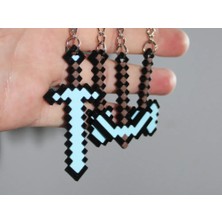 swordslife Minecraft Sword Pickaxe Keychain Collection - Premium 3D Baskı Dekoratif Ürün