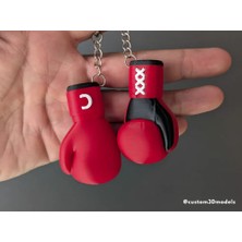 swordslife Boxing Glove Keychain | Customizable - Premium 3D Baskı Dekoratif Ürün