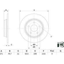 Bosch Mixdepo Arka Fren Diski Focus Iv 17