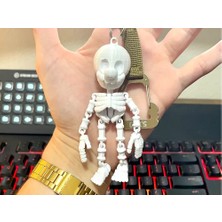 swordslife Articulated Skeleton Mario Keychain - Premium 3D Baskı Dekoratif Ürün