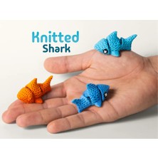 swordslife Mini Knitted Shark – Articulated & Keychain - Premium 3D Baskı Dekoratif Ürün