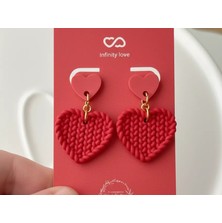 swordslife Woven Heart Earrings - Premium 3D Baskı Dekoratif Ürün