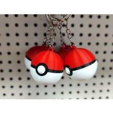 swordslife Pokeball Keychain - Premium 3D Baskı Dekoratif Ürün