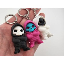 swordslife Street Skull Keychains – Action Toy Hoodie Figures - Premium 3D Baskı Dekoratif Ürün