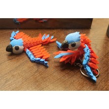 swordslife Pocket Pet - Flexi Baby Parrot & Keychain Variant - Premium 3D Baskı Dekoratif Ürün