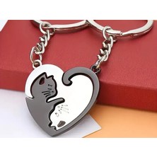 swordslife Intertwined Kittens Forming A Heart: Unlock The Romantic Code For Valentine's Day - Premium 3D Baskı Dekoratif Ürün