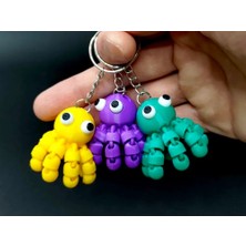 swordslife Flexi Funny Octopus - Premium 3D Baskı Dekoratif Ürün
