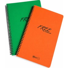 Keskin Color 160 Yaprak Spiralli Çizgili Defter – A4 Büyük Boy 2 Adet