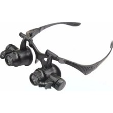 Alkasaz Gözlük Modeli 10X 15X 20X 25X Lens,2led Işıklı,büyüteç