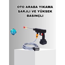 Alkasaz 21V Akülü Basınçlı Yıkama Makinesi Çift Akülü ve Hızlı Şarj Özellikli