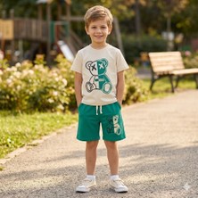 Ikili Penye Yazlık Takım 3y,5y,7y,9y Erkek Yeşil