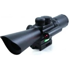 Alkasaz 3.5-10X40 Zoomlu Av Tüfeği Dürbünü Lazerli Dürbün