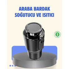 Alkasaz Araç Içi Akıllı Bardaklık Isıtıcı Soğutucu Dijital Ekranlı