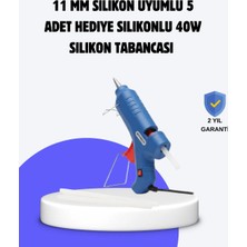 Alkasaz Sıcak Mum Tabancası 40W 5 Silikon Hediyeli Kolay ve Hızlı Yapıştırma