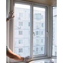 Alkasaz Pencere Için Sineklik Tülü 100X150 cm Çift Taraflı Bant Hediyeli