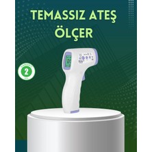 Alkasaz Kızılötesi Temassız Ateş Ölçer LCD Ekranlı Hassas Termometre