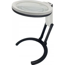 Alkasaz 2X5X120MM 10 Ledli Masaüstü Büyüteç