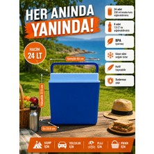Blue Safari Buzluk 24 Lt Coolbox Taşınabilir Soğutucu Buzluk