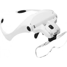 Alkasaz 5 Lens 1.0x-3.5x, 2led Işıklı ile Ayarlanabilir Gözlük BÜYÜTEÇ9892B2
