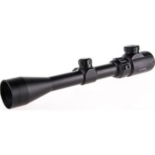 Alkasaz 3-9X40 Zoomlu Çıft Işıklı Av Tüfeği Dürbünü Montaj Kelepçeli