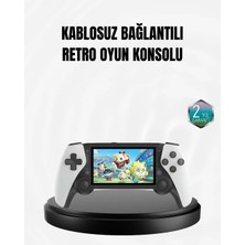 Alkasaz 4.3 Inç Ekranlı Retro Oyun Konsolu – 64 GB Hafızalı, Şarjlı ve Multimedya Destekli