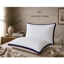 ÇİÇEKCE HOME Çiçekce Home Yastık kapitone lüx çift biyeli Klimalı Boncuk Silikonlu 1 Adet 800 gram