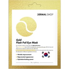 2 Adet  Dermal 3 Katmanlı Altın Gold Flash Foil Göz Altı Torbalarına Karşı Kağıt Göz Maskesi 4 gr