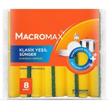 Pariles 4 Adet   Macromax Klasik Oluklu Sünger 8'li