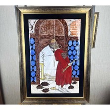 Çini Evi Kaplumbağa Terbiyecisi Iznik Çini Pano