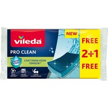 Vileda Pro Clean Sünger 2+1'li