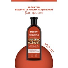 4 Adet   Tresan Argan Yağı Besleyici ve Kırılma Karşıtı Bakım Şampuanı 300 ml