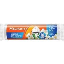 3 Adet Macromax Çöp Torbası Büzgülü Yasemin Kokulu 10 Lu