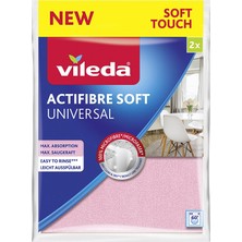 Vileda 4'lü Aktifiber Temizlik Bezi Mikrofiber Malzeme ile Yüksek Emicilik ve Kolay Temizlik Sunar