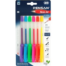 Pensan 6'lı Renkli Neon Jel Kalem