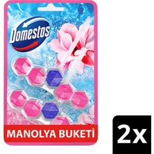 4 Adet   Domestos Wc Temizleyici Blok 2x5'li Güç Manolya