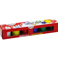 2 Adet  Fatih Akrilik Boya 25ML 6'lı Ü