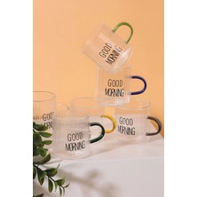 2 Adet Arow Winsome Kulplu Cam Bardak 6'lı 100 ml