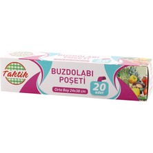 Taktik Buzdolabı Poşeti Orta Boy 24*38 cm 20 Adet