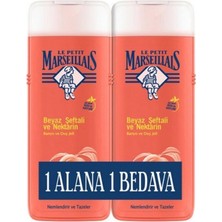 3 Adet Le Petit Marseillais Duş Jeli Beyaz Şeftali ve Nektarin 400ML+400ML