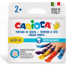 4 Adet   Carioca Baby Parmak Boyası 4 Renk 50ML