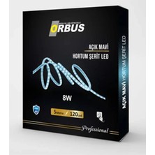 2 Adet Orbus Hortum Şerit LED Ice Blue 5m
