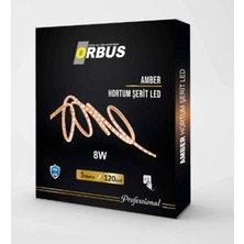 4 Adet Orbus Hortum Şerit LED Amber 5m