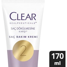 Clear Saç Kremi 170 ml Scalpceuticals Dökülme Karşıtı Biotin İçerikli Paraben İçermez Krem