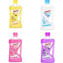 Asperox Full Yüzey Temizleyici Temizlik Seti 4 x 1 Litre Full Paket Yüzey Temizleyici Seti