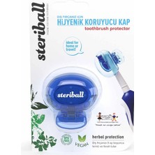 3 Adet Steriball Diş Fırçası Koruma Kabı Mavi