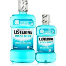 2 Adet  Listerine Ağız Bakım Suyu Cool Mint 500 ml + 250 ml